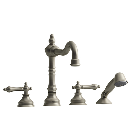 RIOBEL 4-Piece Deck-Mount Tub Filler With Hand Shower RT12LBN